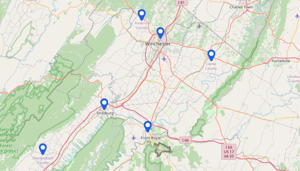 Service Area Map